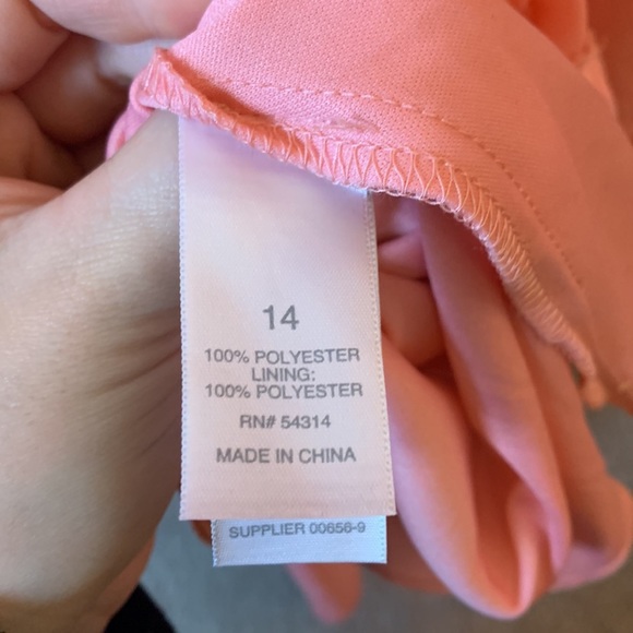 Bisou Bisou Light Pink High Low Hem Dress Size 14 - Picture 8 of 9